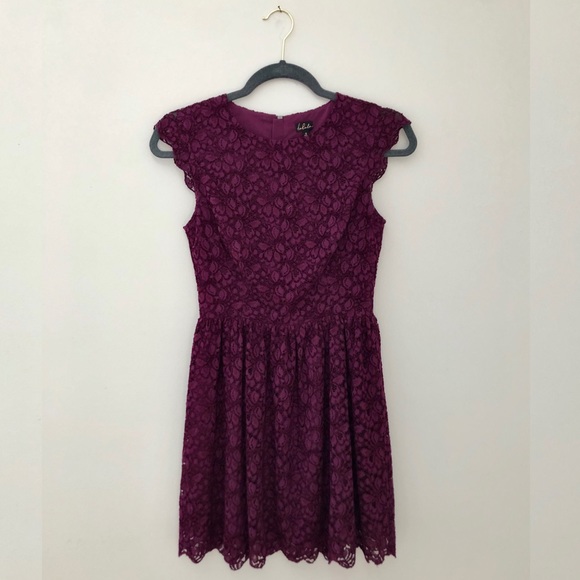 Belgravia Plum Lace Talula Dress - Picture 2 of 4
